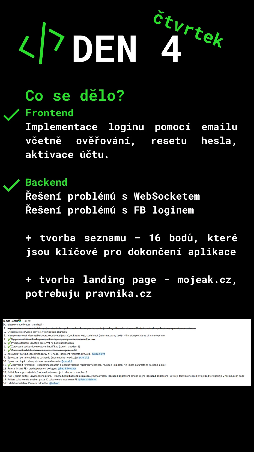 PROJECT X: 14ti denní hackathon