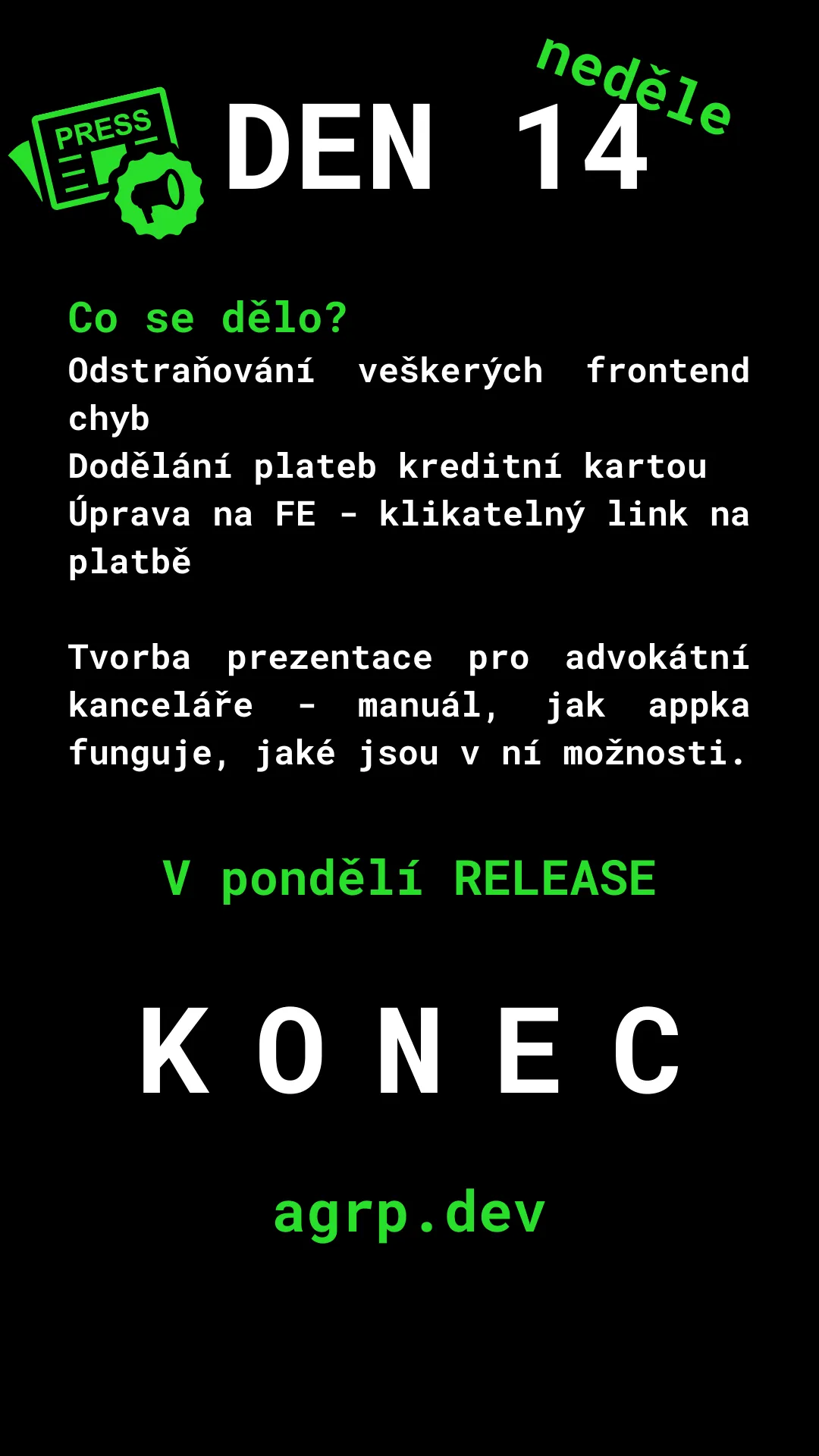 PROJECT X: 14ti denní hackathon