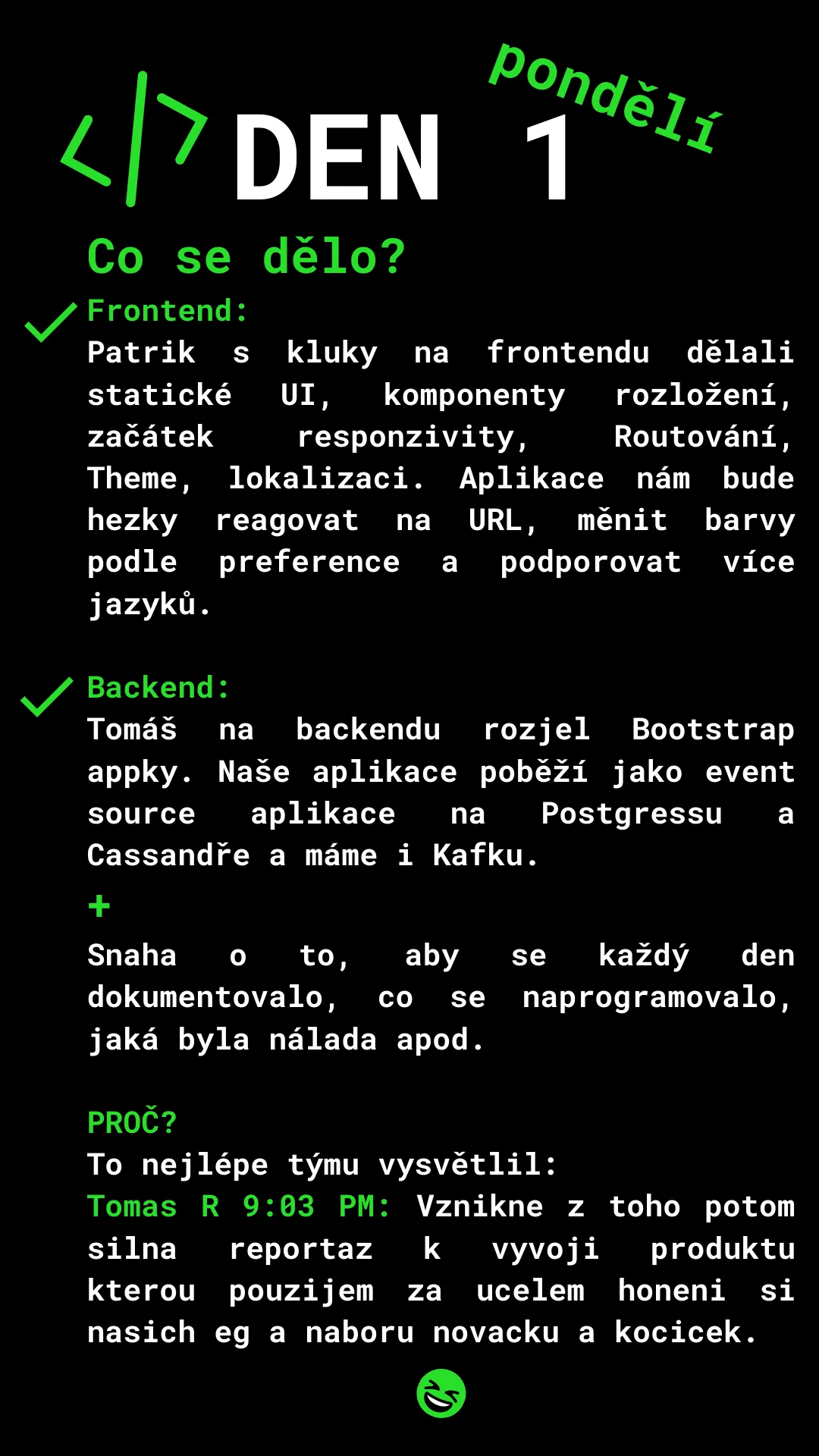 PROJECT X: 14ti denní hackathon