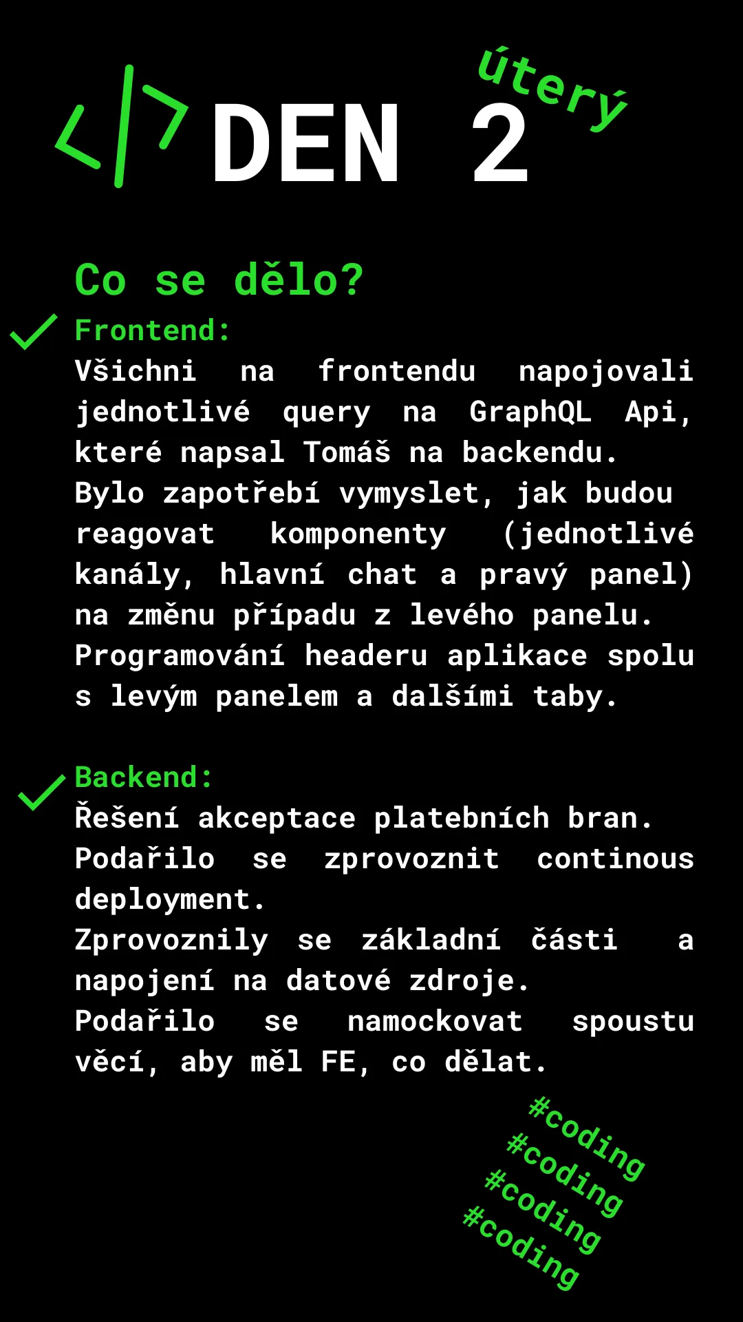 PROJECT X: 14ti denní hackathon
