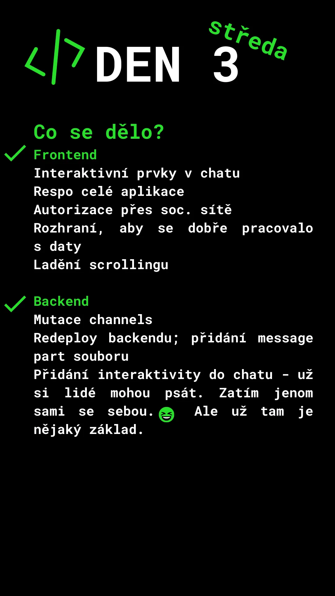 PROJECT X: 14ti denní hackathon