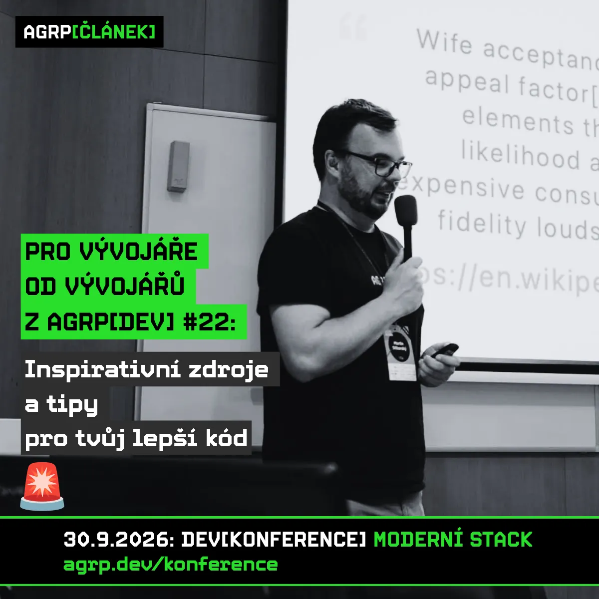 Pro vývojáře od vývojářů z AGRP[DEV] #22: Inspirativní zdroje a tipy pro tvůj lepší kód